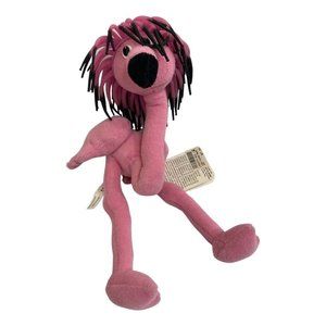 Zibbie's Pink FLAMINGO Plush Frances Cascade Toy Squishy Hair With Tags
